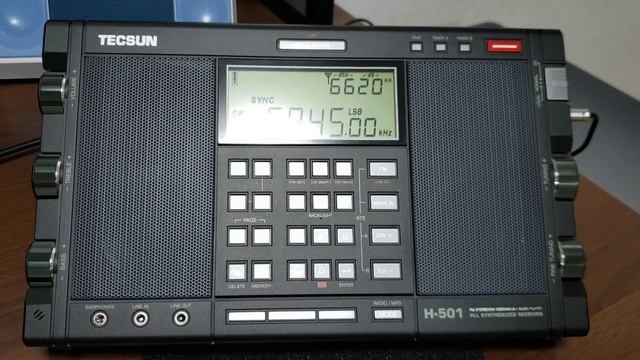 TECSUN H-501_Demonstration of synchronous detection with RNZI on 5945kHz смотреть онлайн