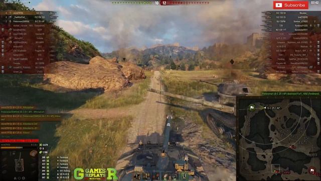 World Of Tanks Bat.-Châtillon 25 T Replay - 9 Kills 8.3K DMG(Patch 1.4.0)