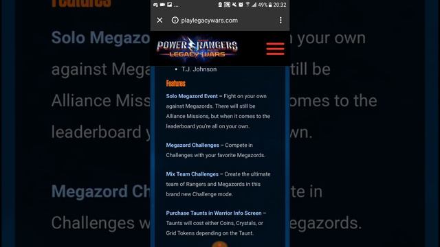 Power Rangers Legacy Wars News| Update Notes 2.4 Halloween Update смотреть онлайн