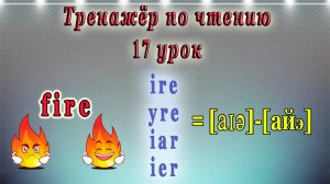 17 Урок. Английский - тренажёр по чтению.