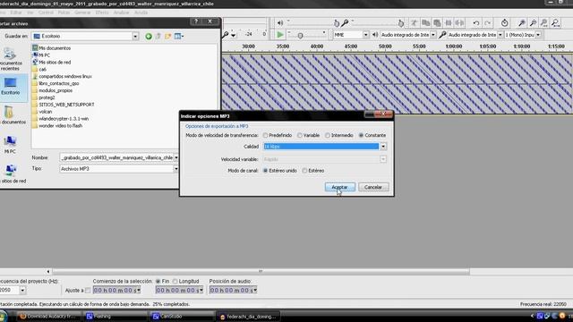 como ocupar audacity para convertir audio de wav a mp3 comprimido por walter manriquez gebert смотреть онлайн