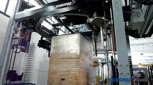 Автоматическая  упаковка паллет. Вращающееся кольцо (ГК "Мерпаса")