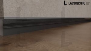 Монтаж теневого плинтуса при помощи штробления стены