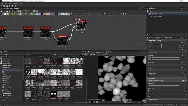 Creating a stone/pebble generator in Substance 3D Designer смотреть онлайн