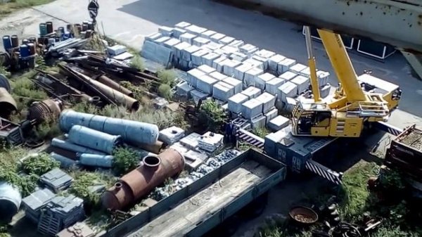 Автокран ЛИБХЕР 100 тон в работе.