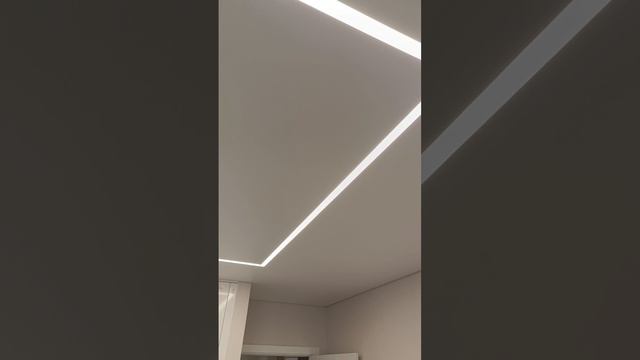 Световые линии, натяжной потолок смотреть онлайн