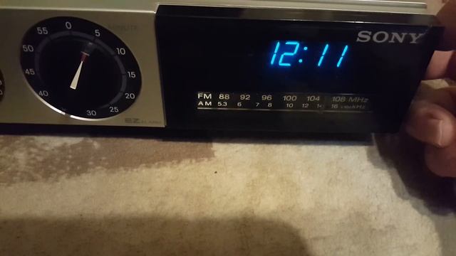 Radio clock Sony ICF C55W (Made in Japan) Test смотреть онлайн