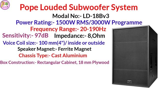 POPE 1500W 4 Singal Bass or MA-8200 Amplifier Details And Price | LD 18BL3 Review & Price смотреть онлайн