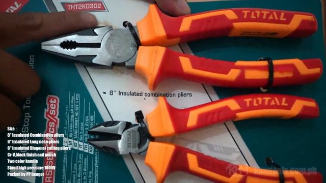 Total THT2K0302 3pcs Insulated Plier Set Quick Unboxing смотреть онлайн