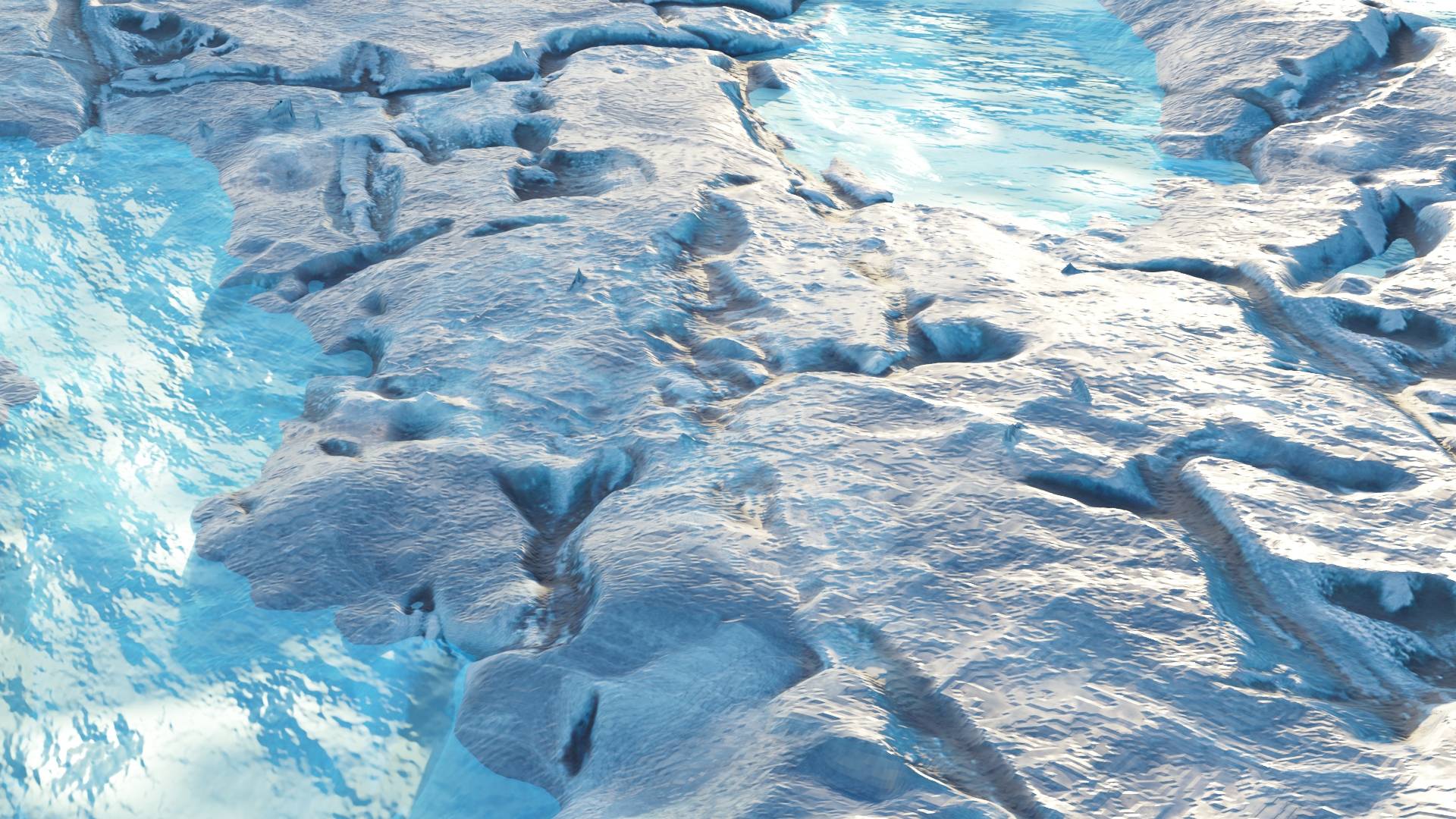 Ледники/Glaciers/Geometry Nodes/Blender