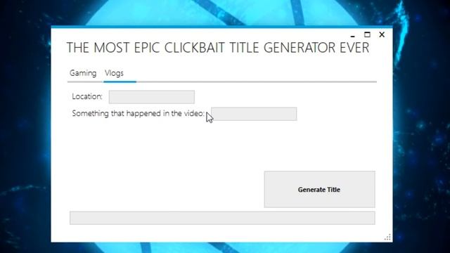 THE CLICKBAIT TITLE GENERATOR「Stupid Code Creations」