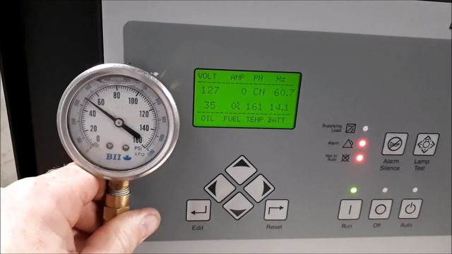 Cummins 6BT-5.9 Diesel Engine: 100 KW Genset Low Oil Pressure Alarm