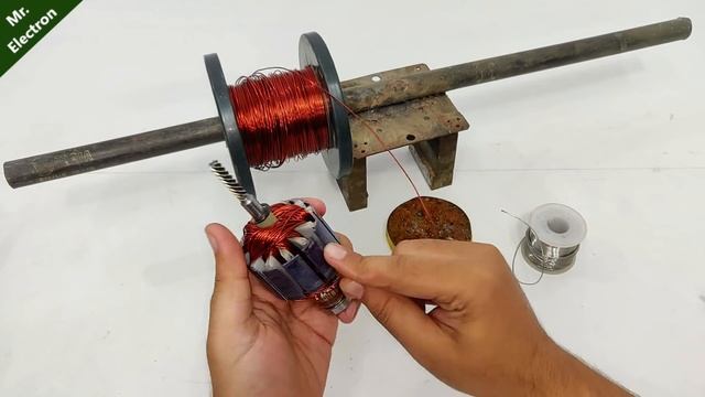 220V DC Motor to 12V High Current Motor for High Speed & Torque -Experiment ! смотреть онлайн