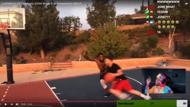 Scum tk challenges YourRage to a 1v1 in basketball смотреть онлайн