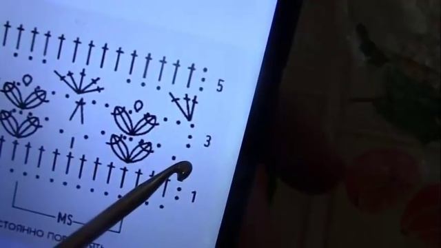 Ажурный узор для изделий крючком с Пико смотреть онлайн