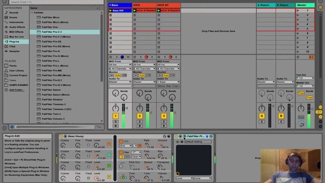 Fabfilter Pro C2. Сайдчейн в Ableton Live