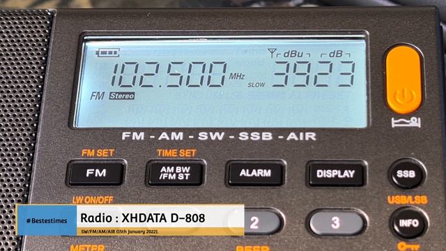 XHDATA D-808 (SW/FM/AM/AIR) - Radio Listening.