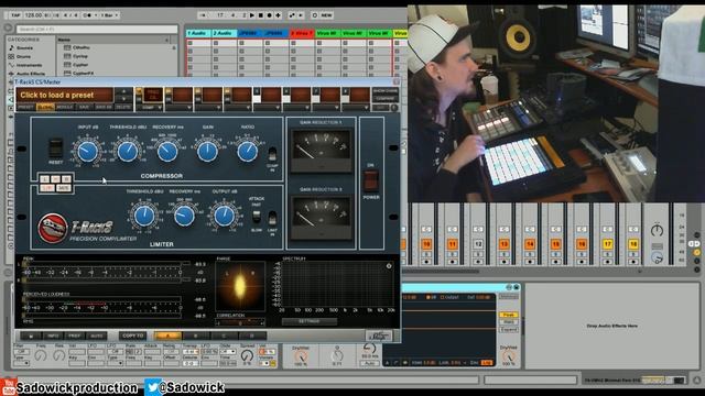 T-RackS Precision Compressor/Limiter - On A Minimal Techno Master