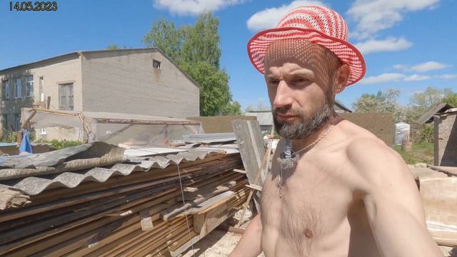 Опилкобетон (арболит)🏡√131 Строим Дом. 14.05.2023 что в место строительных лесов, боязнь высоты, смотреть онлайн