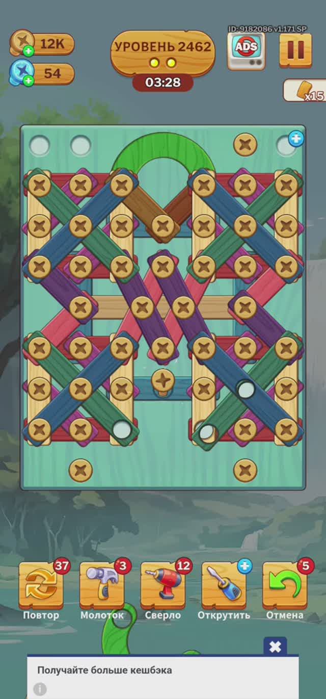 2462 Level_screw Puzzle (falcon)_Screen_Recording_20240927_095436_Screw Puzzle