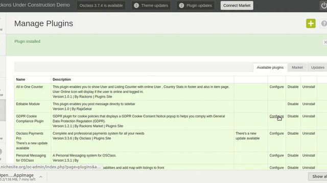 GDPR Cookie Compliance Osclass Plugin - Rackons Market - General Data Protection Regulation смотреть онлайн