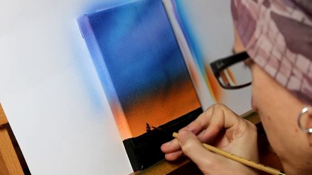 Základy airbrushe - jak na jednoduchou krajinu смотреть онлайн