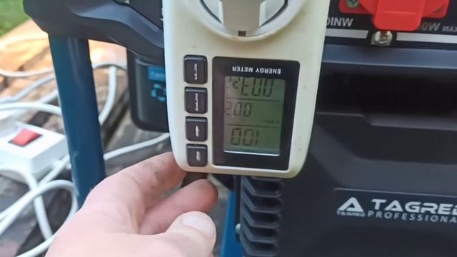 Agregat TAGRED TA 2500INW próba mocy . смотреть онлайн