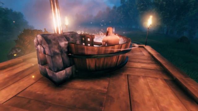 Putting a Boar into a Hot Tub - Valheim смотреть онлайн