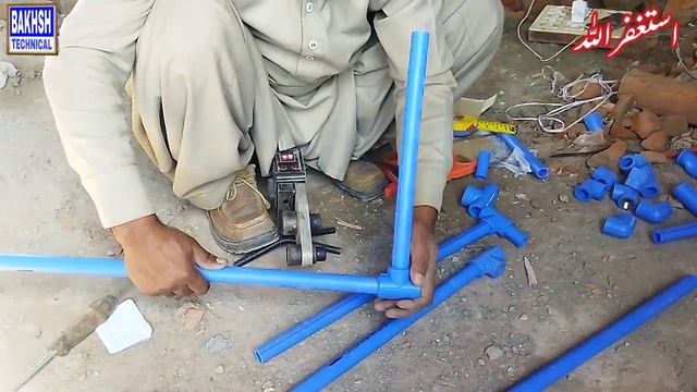 PPR pipe fitting/The complete method of pprc fitting in the bathroom urdu/ hindi @bakhshtechnical смотреть онлайн