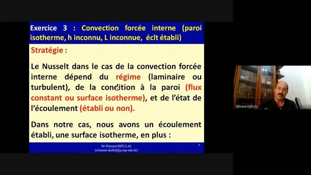 Exercice 3 Convection forcée interne (paroi isotherme, h inconnu, L inconnue, écoulement établi) смотреть онлайн