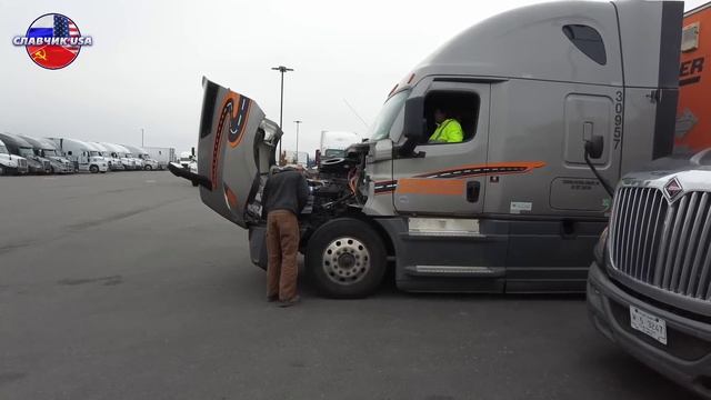 Дальнобой по США. Долбанули грузовик ! смотреть онлайн