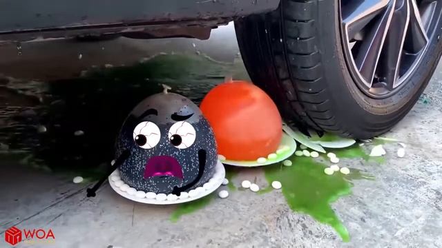 Измельчение хрустящих и мягких продуктов с помощью Автомобильный гвоздь против арбуза Woa Doodland смотреть онлайн