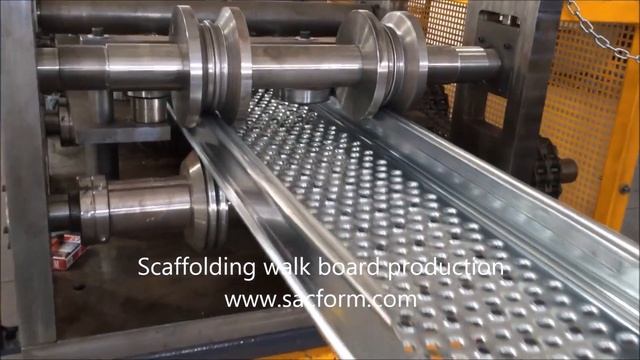Scaffolding Walking Board Production line - Производства Леса Строительные смотреть онлайн