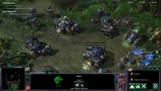 StarCraft II: Wings of Liberty Walkthrough No commentary Welcome to the Jungle - Brutal смотреть онлайн