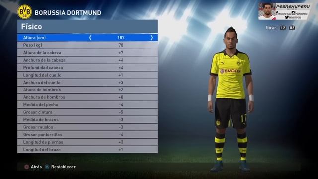 PES 2016 - Pierre Emerick AUBAMEYANG (BORUSSIA DORTMUND) смотреть онлайн