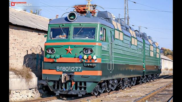 Звук компрессоров электровоза ВЛ80