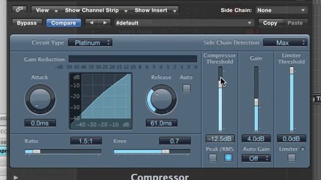 How to automate volume using a compressor in Logic Pro 9 смотреть онлайн