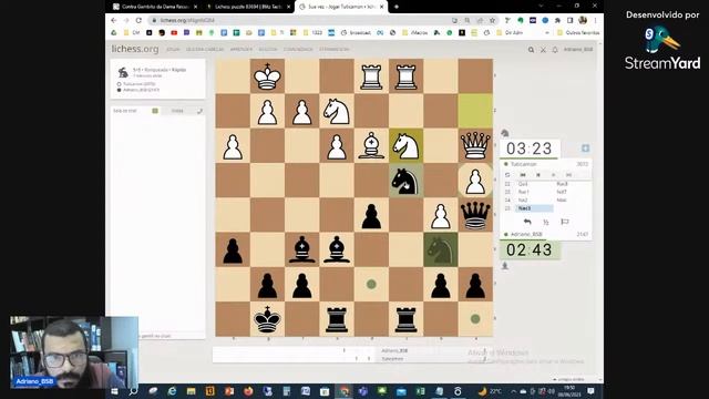 Smart Chess Brasília: Tuticamon - SC 3.0 vs 4.0 Adriano_BSB - DF lichess.org смотреть онлайн