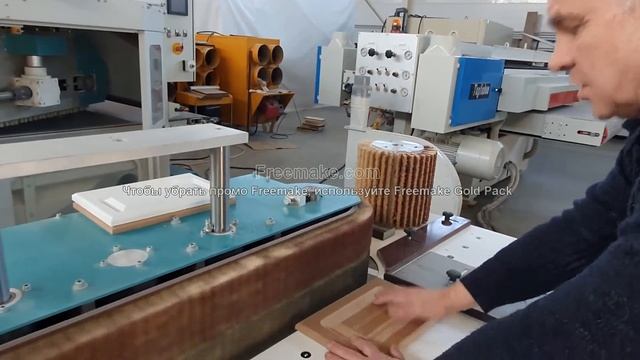 Шлифуем кромки мебельных фасадов при покраске на станке DUPLEX немецкой фирмы MB MAschinenbau смотреть онлайн