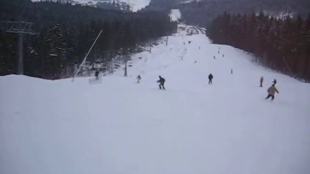 Буковель. Спуск по трассе 14A (2010) смотреть онлайн