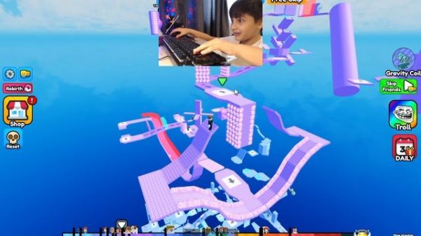 Playing Impossible Obby to Heaven #roblox #видеоигры #olliwonder