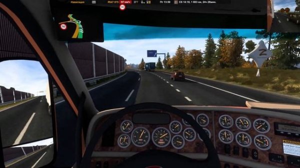 843.1 / ETS 2 V1.47 / Peterbilt 387 / Купил американца и сразу в рейс!