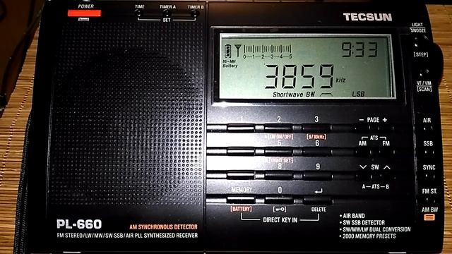 Tecsun PL-660 - Amateur radio listening @ 3859 kHz LSB смотреть онлайн