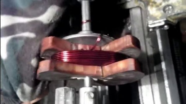 Аксиальный генератор для ветряка, намотка катушек.