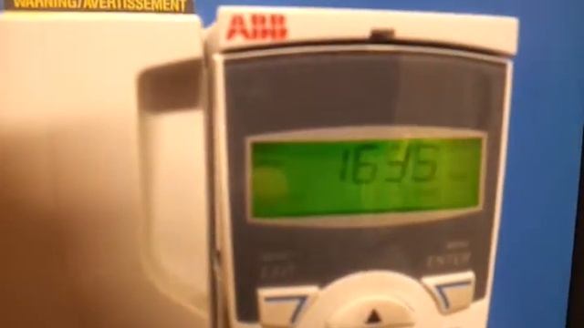 ABB ACS355 VFD On A Rogers 25 Hp Screw Air Compressor Variable Frequency Drive