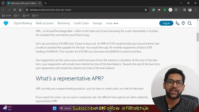 APR Vs Interest Rate Explained In Malayalam #fintechuk #ukmallu #interestrates