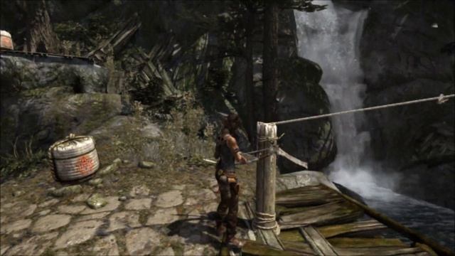 Tomb Raider Cliffside Village: Rope Bridge Tutorial HD Gameplay PC смотреть онлайн