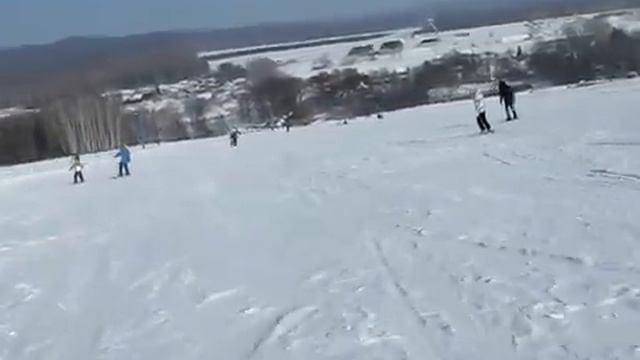 Горные лыжи в Ташле Тюльганского райна Пренбургской области смотреть онлайн