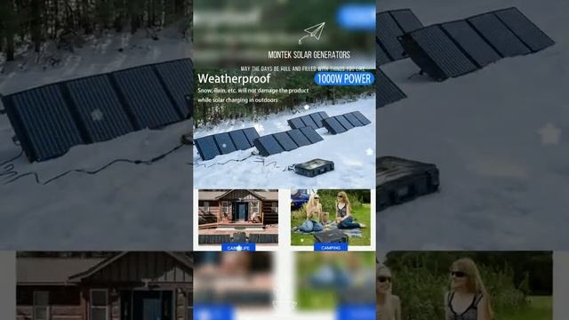 MONTEK Solar Generator Portable Power Station 1000W смотреть онлайн