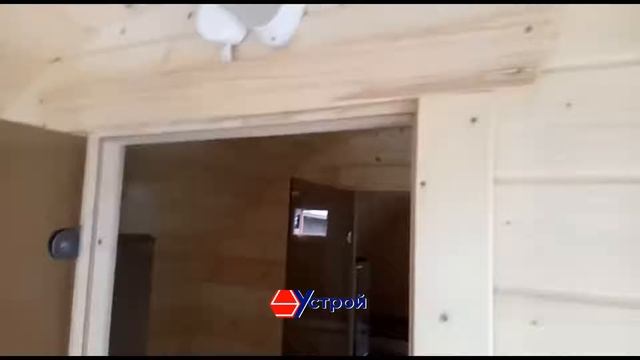 Обзор бани бочки на участке у заказчика. смотреть онлайн